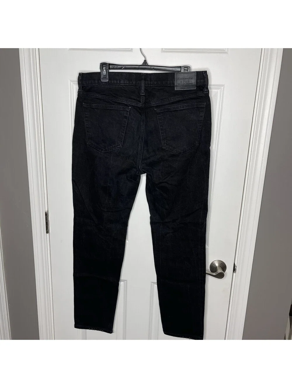 Abercrombie & Fitch A&F 34Wx32L Vintage Stretch 90s Slim Black Jeans Mid Rise